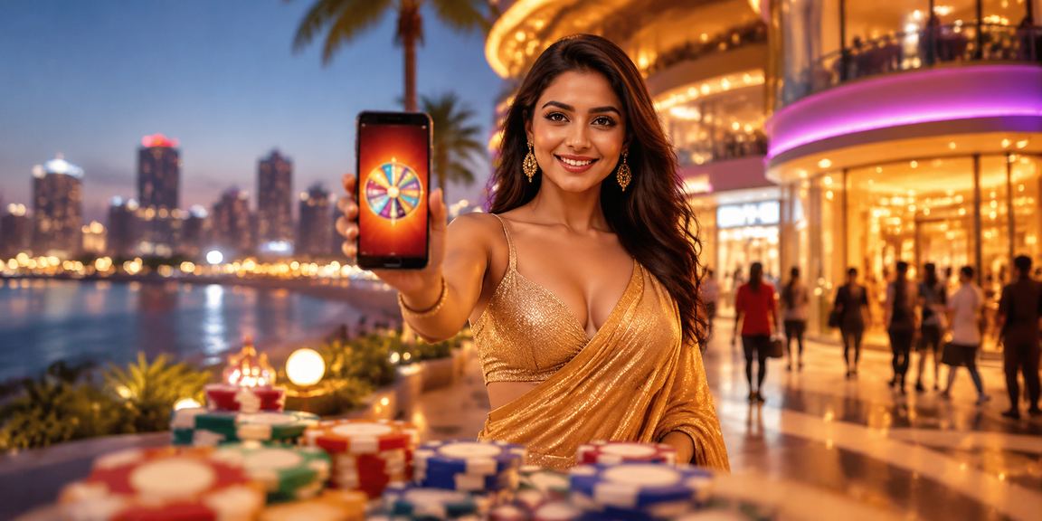 Pune city night market with lottery and mobile betting